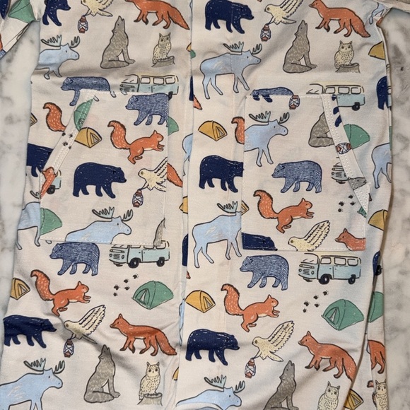 NWT MAGNETIC ME Animal Print Hooded Baby Romper 12/18M - Picture 4 of 7